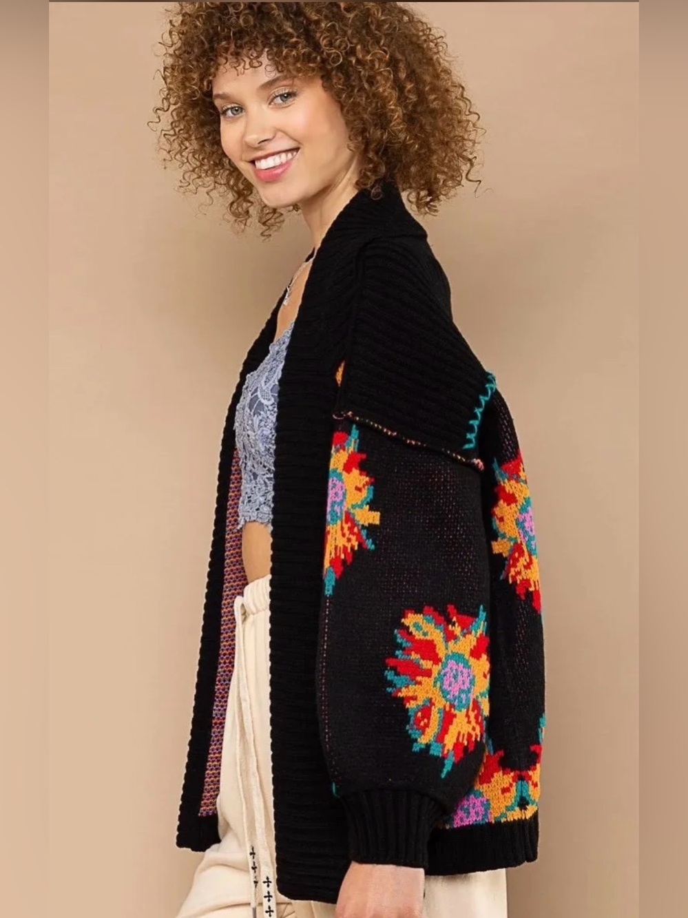 Pol large preloved cardigan sweater